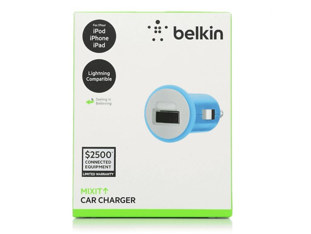 Belkin MIXIT USB Car Charger Blue 10 W 2.1 Amp - Blue