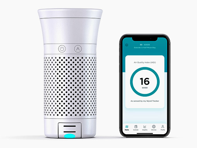 Wynd Plus: Smart Personal Air Purifier with Air Quality Sensor, now on sale for $199.95