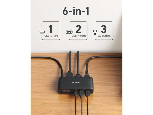 Anker 521 Power Strip Black