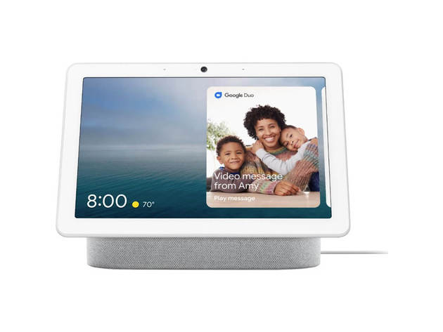 Google Nest GA00426US Hub Max with Google Assistant- Chalk White