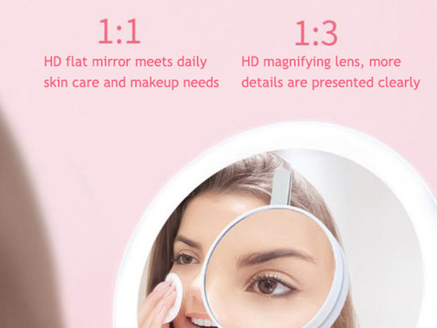 LED 3x Magnification Vanity Mirror