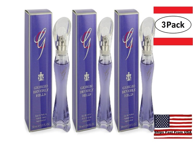 3 Pack G BY GIORGIO by Giorgio Beverly Hills Eau De Parfum Spray 1 oz for Women
