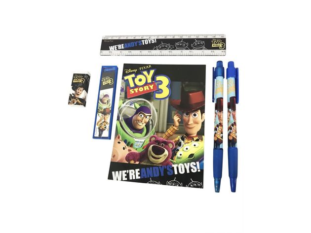 Stationery Set - Toy Story - Black - 6pc Favor Set