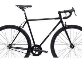 4130 - Matte Black / Mirror (Fixed Gear / Single-Speed) Bike - 55 cm (Riders 5'9"-6'0") / Wide Riser Bars