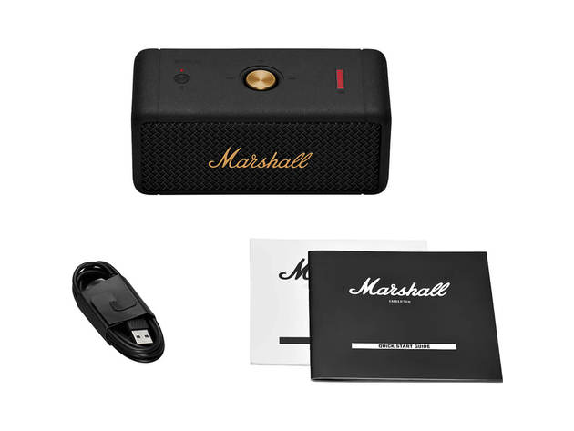 Marshall EMBERTONBTBG Emberton Portable Speaker - Black/Gold