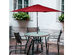 Costway 9FT Patio Umbrella Patio Market Steel Tilt W/ Crank Outdoor Yard Garden Burgundy