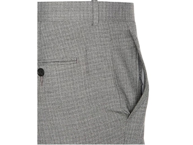 Perry Ellis Men's Portfolio Slim Fit Heathered Check Dress Pants