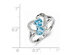 1.00 Carat (ctw) Blue Topaz Heart Promise Ring in Sterling Silver - 9