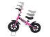 12'' Pink Kids Balance Bike Children Boys & Girls with Brakes and Bell Exercise - Pink + Black