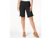 Style & Co Women's Zipper Bermuda Cargo Shorts Black Size 6