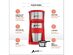 AdirChef Mini Travel Single Serve Coffee Maker & 15oz Travel Tumbler (Red)