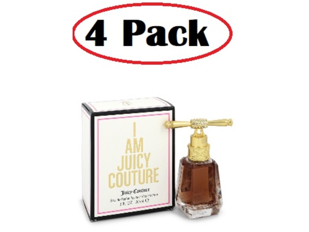 4 Pack of I am Juicy Couture by Juicy Couture Eau De Parfum Spray 1 oz