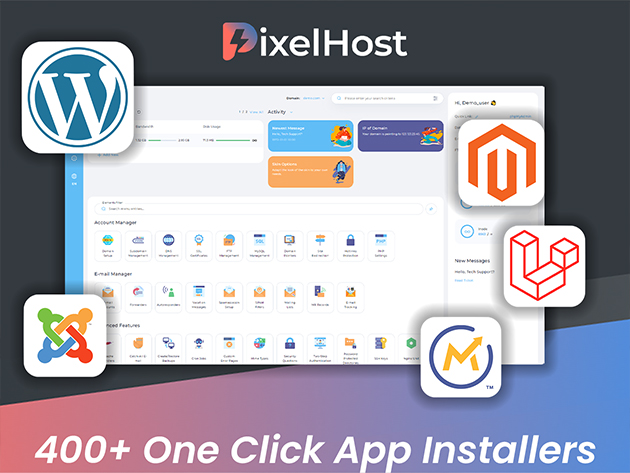 PixelHost WordPress Hosting: Lifetime Subscription (Managed Plan)