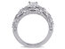 3/4 Carat (ctw H-I, I2-I3) Diamond Engagement Ring & Wedding Band Set in 10K White Gold - 10