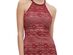 Guess Women's Lace Illusion Halter Dress Red Size 2