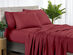 Bamboo 2000 Count 4-Piece Sheet Set with SnugGrip (Raspberry/Twin)