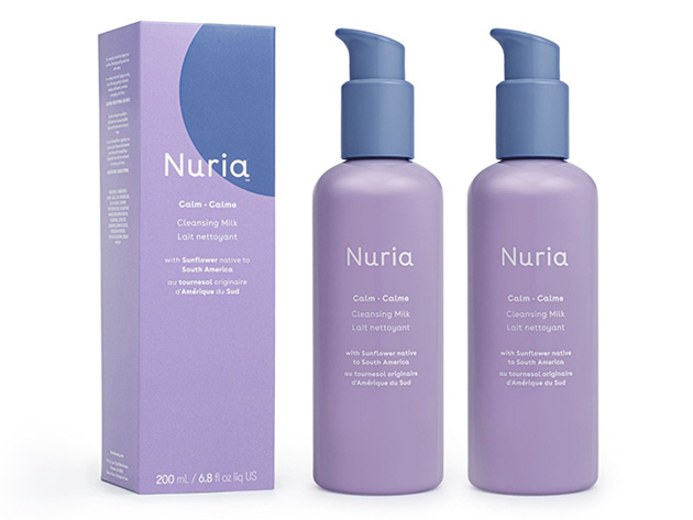 Nuria Calm: Cleansing Milk with Sunflower (200ml/2-Pack)