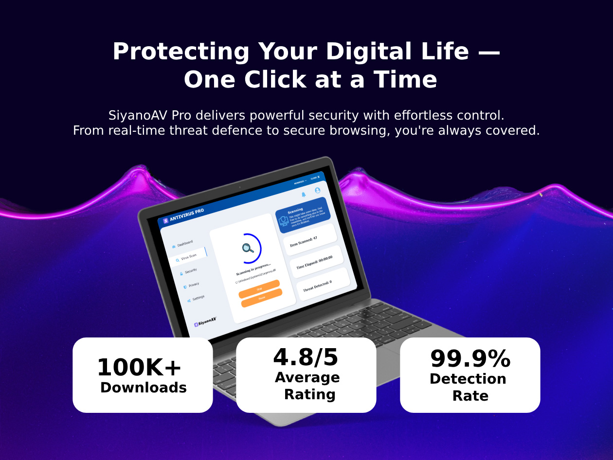 SiyanoAV Antivirus Pro: Lifetime Subscription (For Windows)