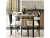 Costway 5 Piece Faux Marble Dining Set Table and 4 Chairs Kitchen Breakfast Furniture