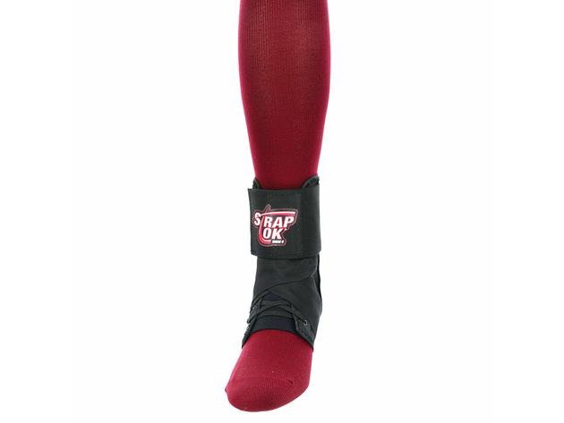 Swede-O Inner Lok 8 Ankle Brace Stays Tight and Secure with exclusive 8 Style Strap Lacing System and Top Strap Extra Small: men 3 Inches - 5 1/2 Inches, women 4 Inches - 6 1/2 Inches, Black