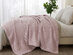 Vintage Cotton Waffle Blanket (King/Lilac)