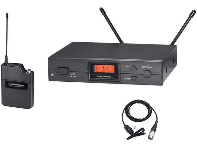 Audio-Technica ATW2129BI 10-cha Wireless Microphone System XLR Connector, Black (Used, Damaged Retail Box)