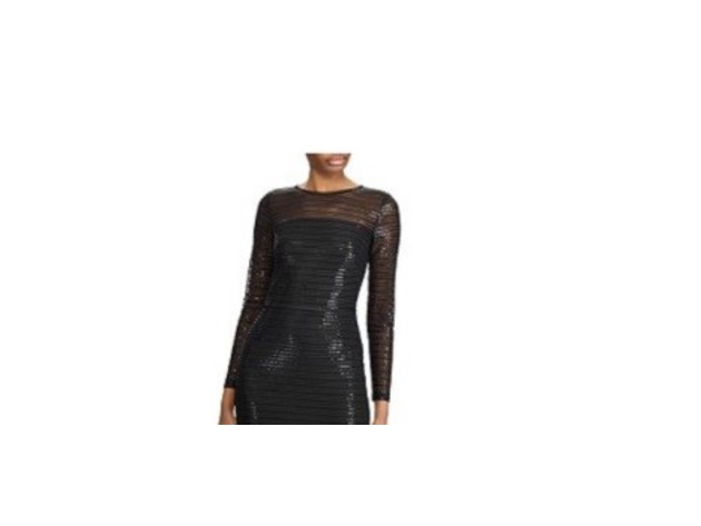Ralph Lauren Women's Sequin Evening Gown Black Size 8