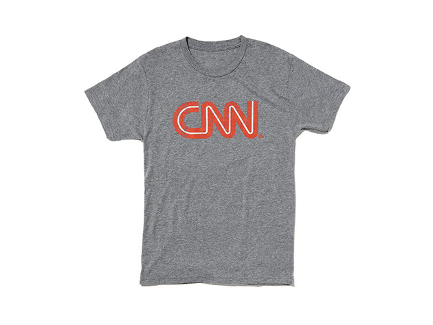 CNN Distressed Logo Tee
