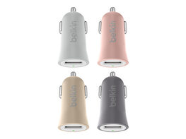 Belkin MIXIT Metallic 2.4A USB Car Charger - Pink